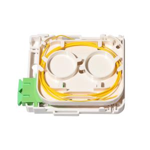 China Fiber Optic Faceplate 2 Port FTTH Fiber Optic Wall Mount Termination Box wholesale