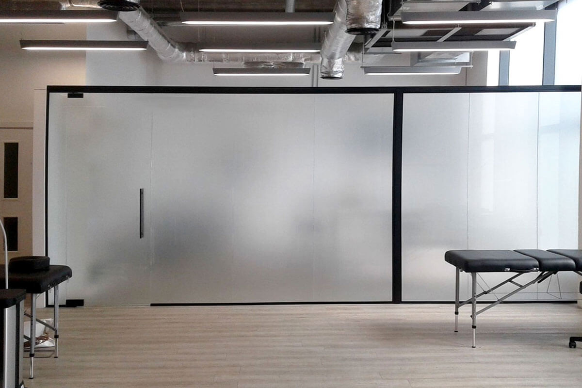 Non Full Height Partition Wall Solid / Glass For High Indoor Space Flexible Space Division