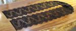 eyelash lace border/lace edged lace/black/white off lace