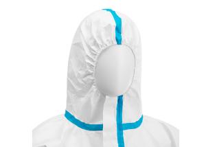 China Breathable Antibacterial 65g Disposable Protective Coverall Skin Friendly wholesale