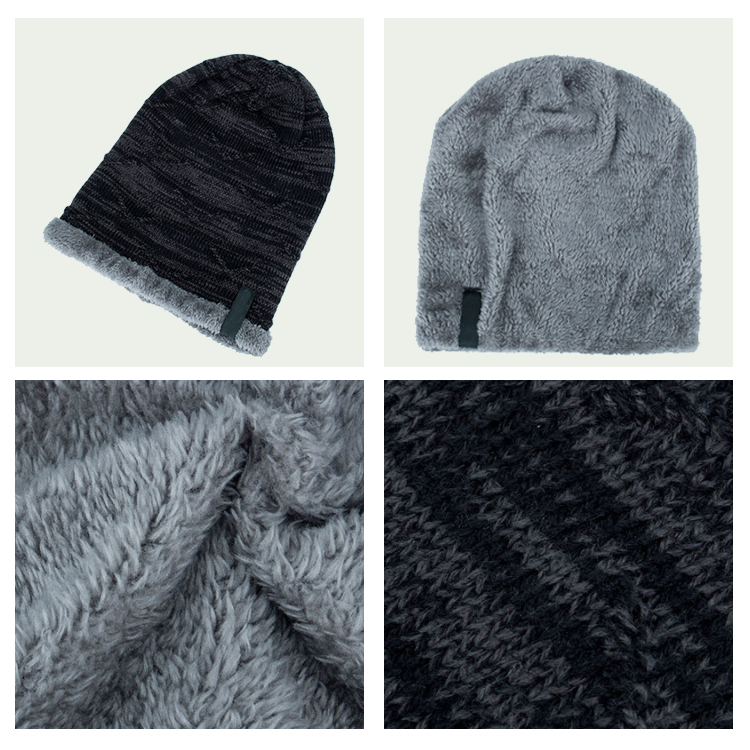 Warm Soft Men'S Knit Winter Hats , Moisture Wicking Stylish Beanie Hats