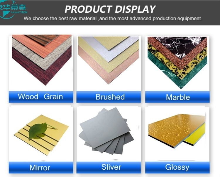 Building Materials Brushed ACP Exterior Sheet Cladding Anti Rust