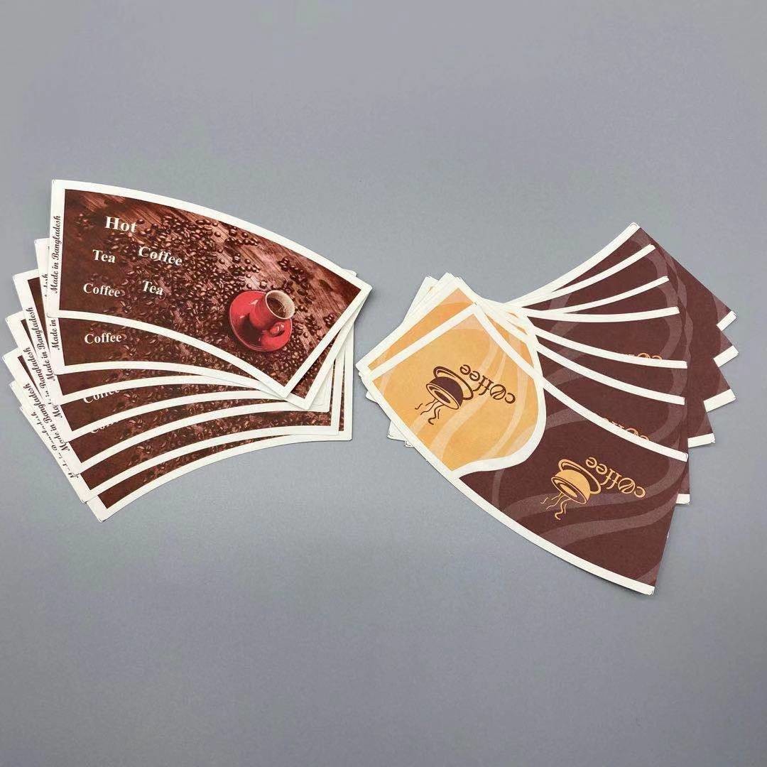 6OZ PE Coated Paper Cup Fan Disposable Cup Non-fluorscence Oilproof
