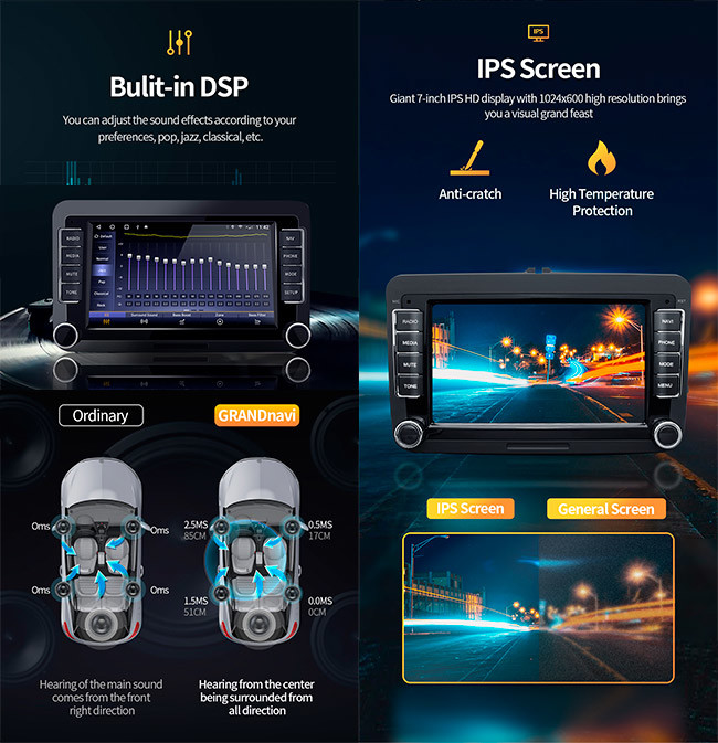 Android VW Car Radio GPS Multimedia Vw Touran Passat Golf MK5 Jetta Tiguan T5