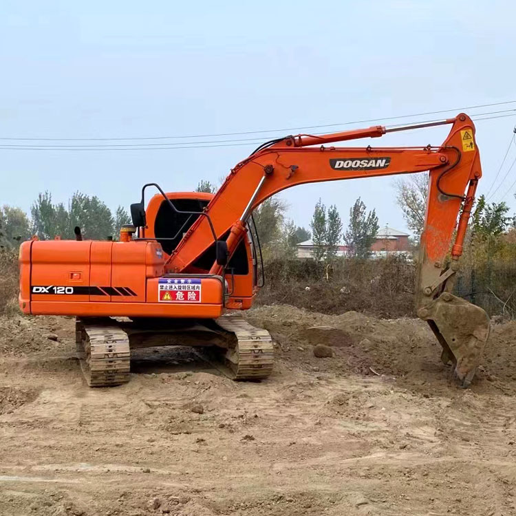 Doosan Engine 12 Ton Used DX120 Digger Korea Original Crawler Mini Digger Excavator