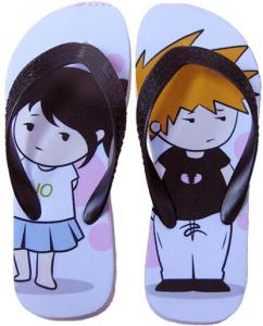 China Sublimation Children's Slippers(with outline border) wholesale