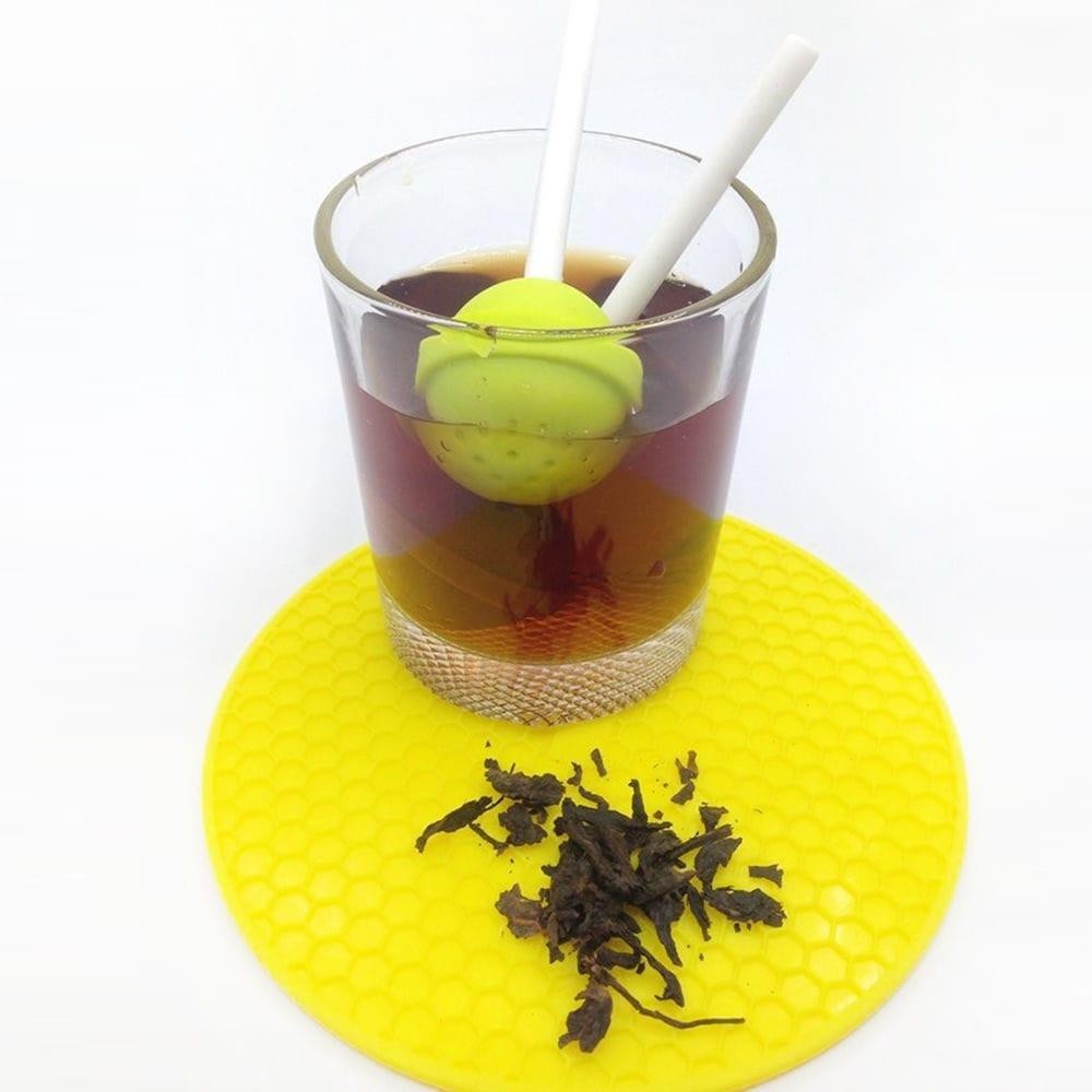 Colorful product lollipop sloth non plastic loose leaf tea custom silicone tea infuser walmart