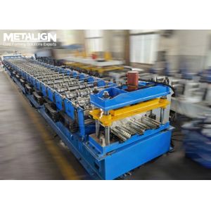 High Strength Concrete Bonding Metal Floor Deck Roll Forming Machine 22Kw 15m