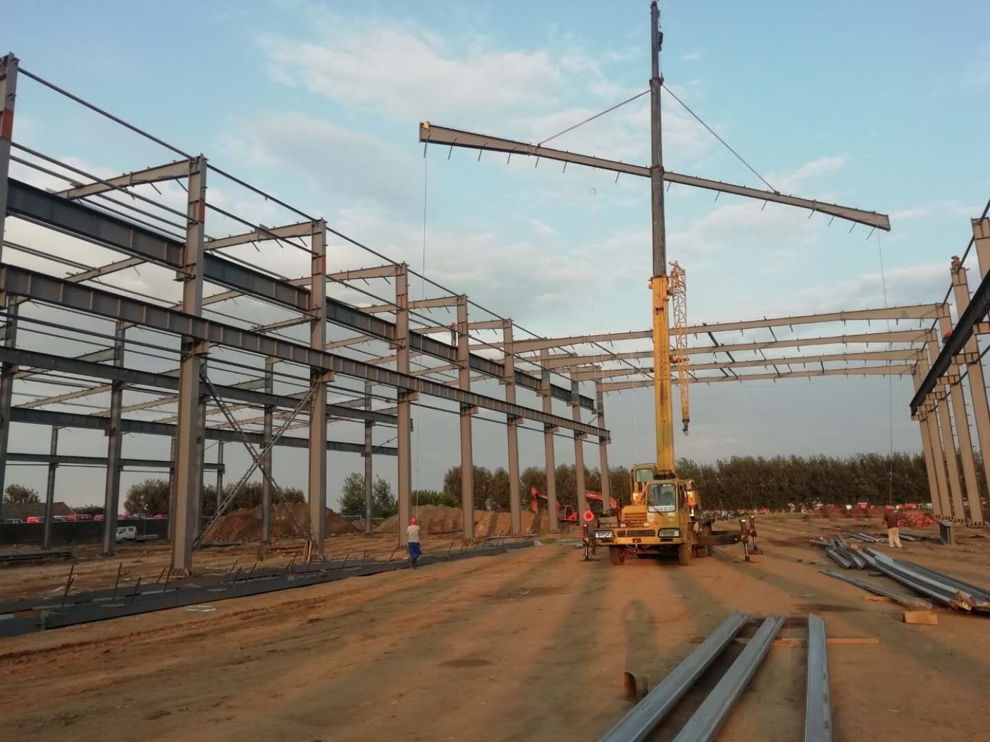Rigid Portal Frame Prefabricated Steel Structural Building One Stop Solution