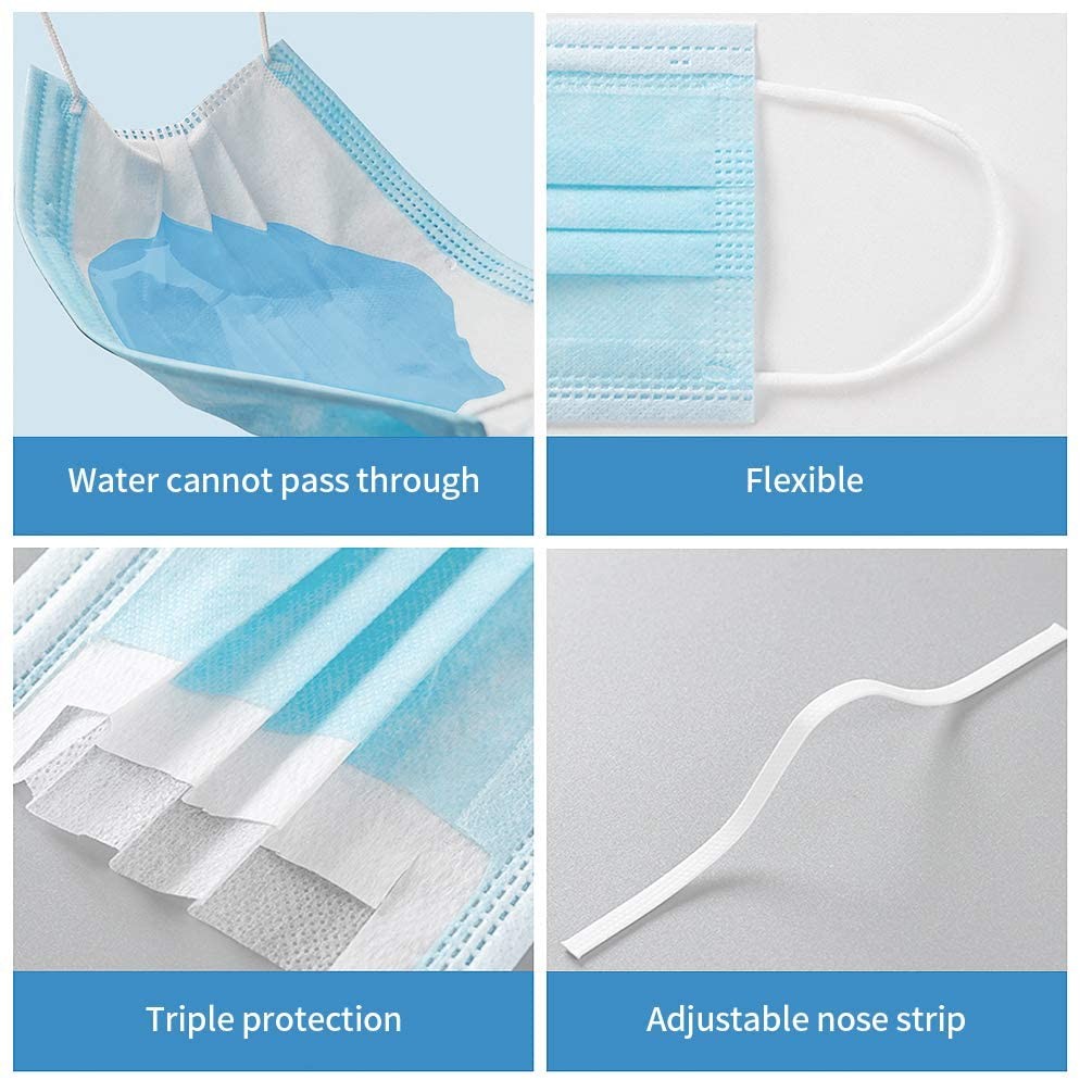 3 Layer 95% BFE Disposable Surgical Face Mask