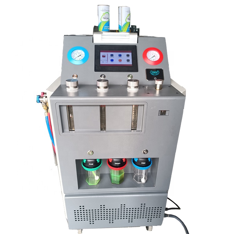 Cylinder 500ml Industrial Refrigerant Recovery Machine 110V For AC Air Fresh Machine