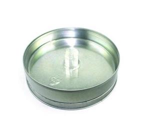China round metal plain CD tin box with inner tray wholesale
