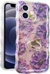 iPhone 12 Pro Max case Ring, Oil Painting flower Colorful retro flower cute