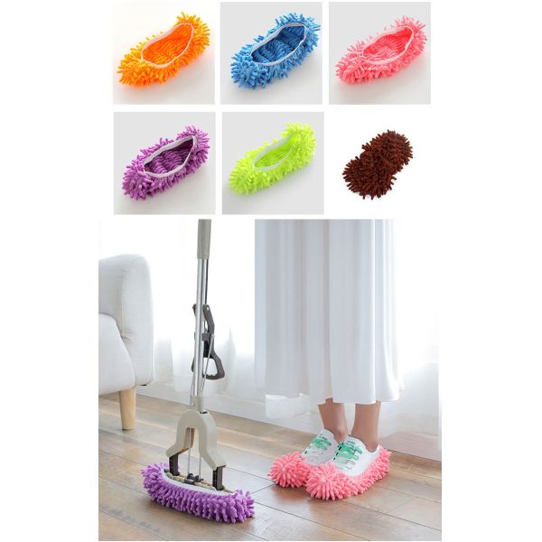 Mop 10 Pieces Chenille Microfiber House Slippers Washsble
