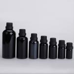 Black Essential Oil Bottle 5g 10g 15g 20g 30g 50g 100g Cosmetic Glass Bottle