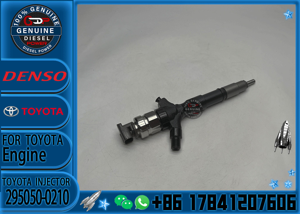 Common Rail Fuel Injector 23670-30410 Common Rail Injetor 295050-0210 for TOYOTA 1KD-FTV