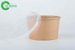 Environmentally friendly kraft disposable paper biodegradable 8oz soup bowls