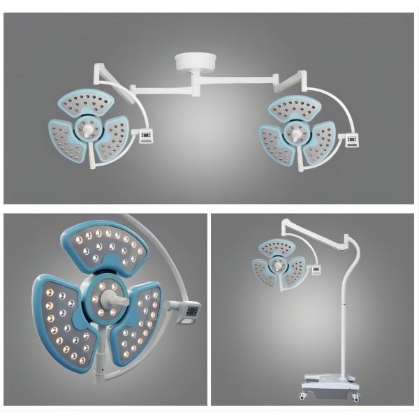 LED 3 Petal Type Mobile Shadowless Operating Lamp Operation Theatre Light EXPERT-LED720/720