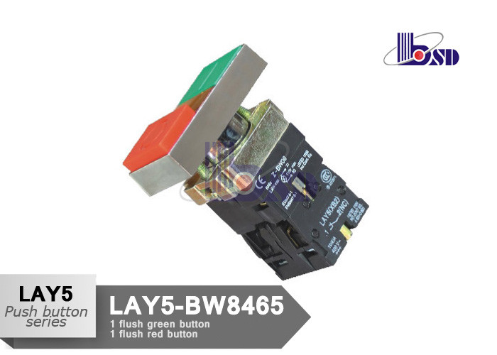 Red Green Flush Push Button Switch As Indicating Signals LAY5（XB2）-BW8465