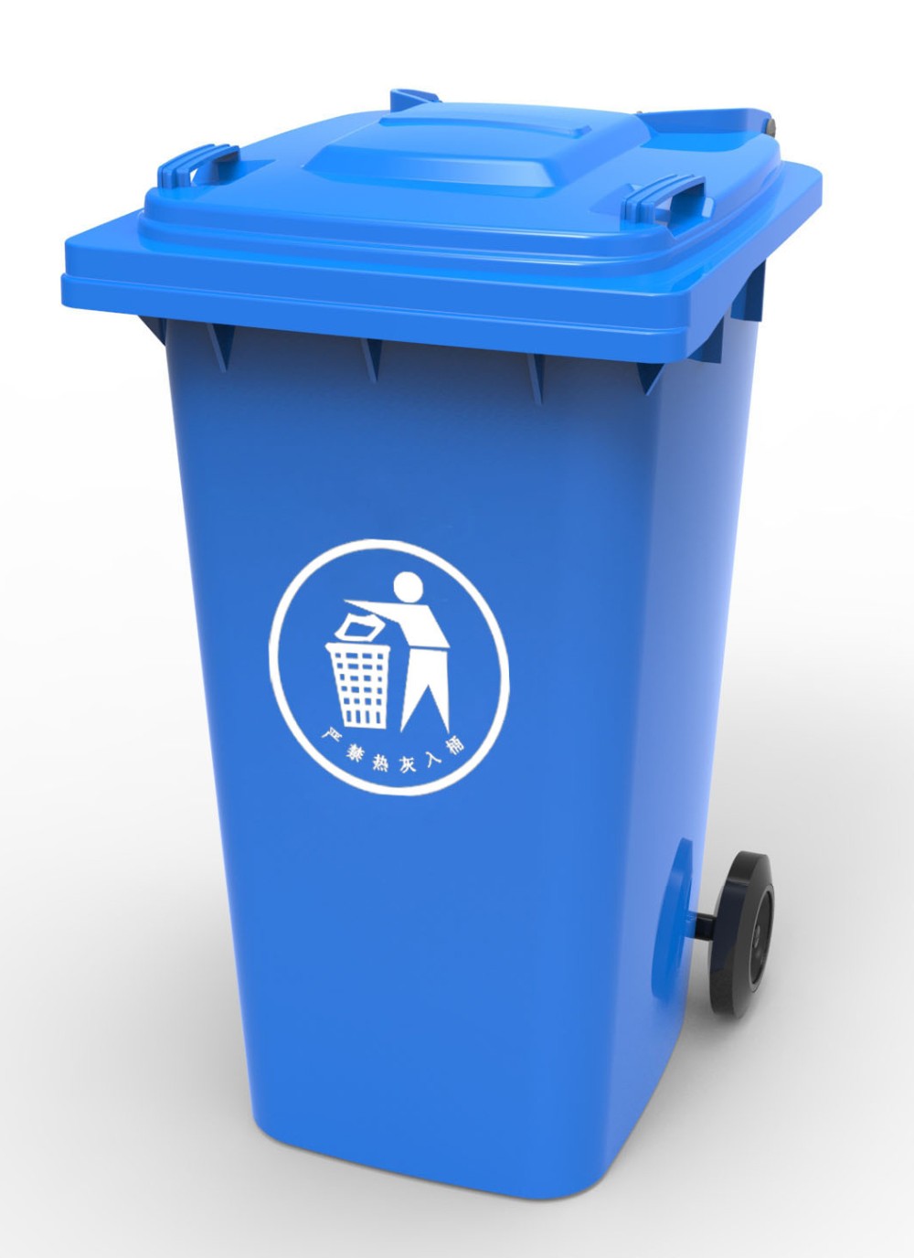 Good Quality 240L foot pedal plastic garbage trash bin plastic recycle rubbish bin