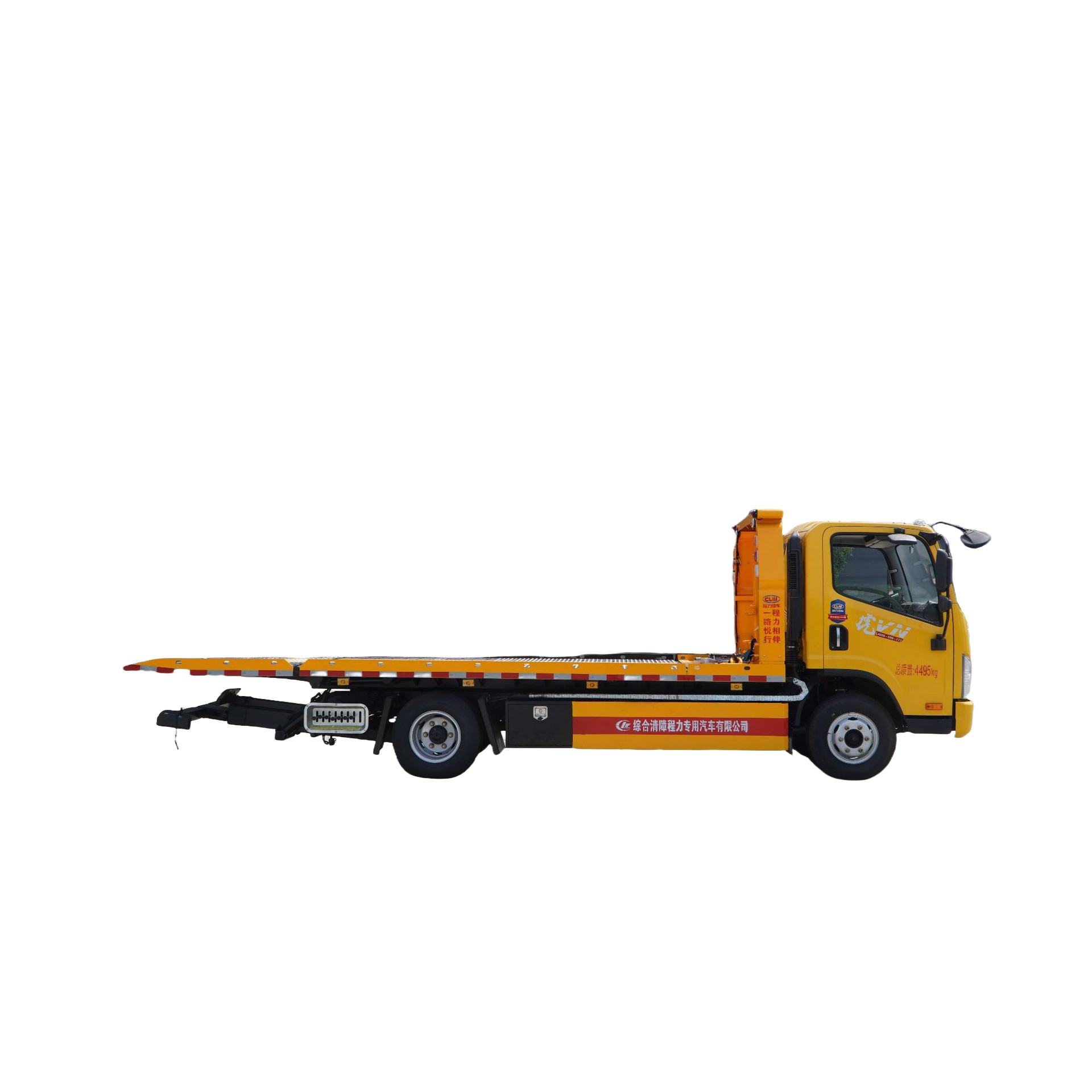 6 Wheels Flatbed Wrecker Truck JAC / 4 Ton Winch Tow Truck For Sale