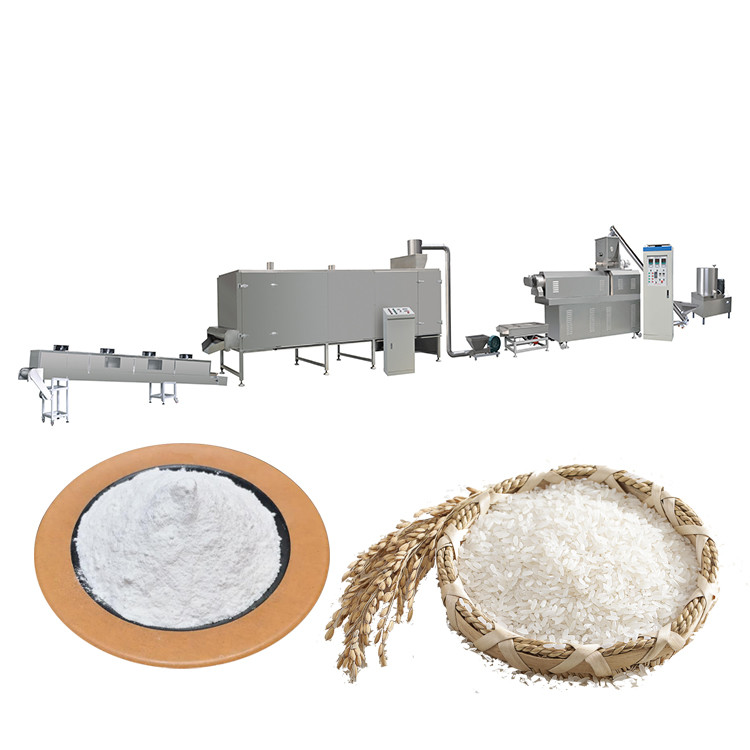 350kg/H Twin Screw Corn Flakes Puffed Rice Machine Wear Resistant
