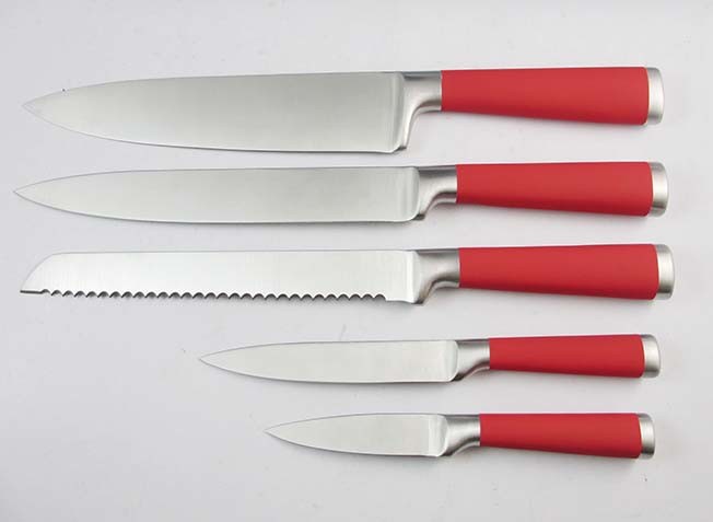 Different Size Custom Made Kitchen Knives With Soft Handle for cut food
