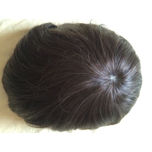 Customizable Base Size Human Hair Toupee for Your Satisfaction
