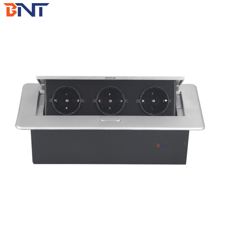 for multifunctional office furniture desktop pop up socket box