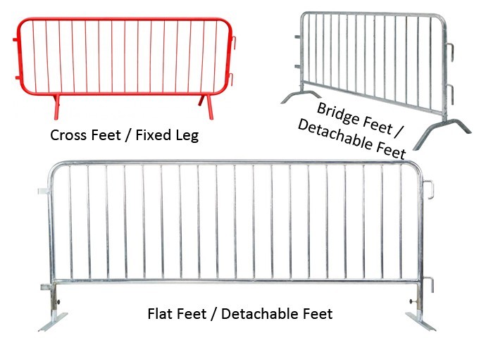 Galvanized Crowd Control Fence