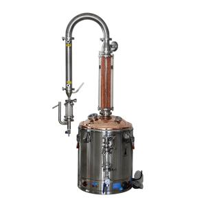 China Essential Oil Extractor Distillation Vacuum Steam Stainless Steel 25L wholesale
