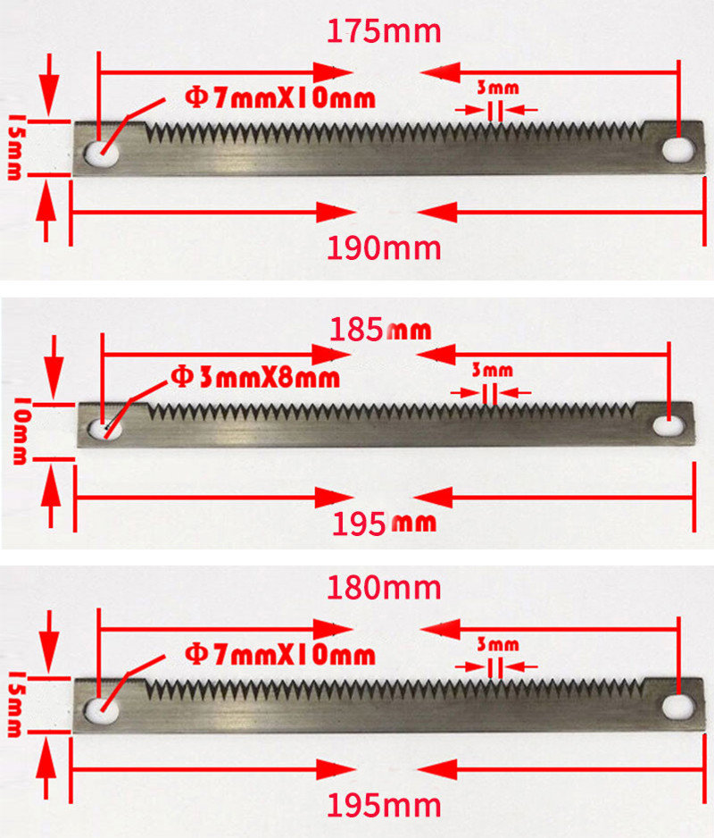 Cr12MoV Serrated Food Packaging Blades For Packaging Industry