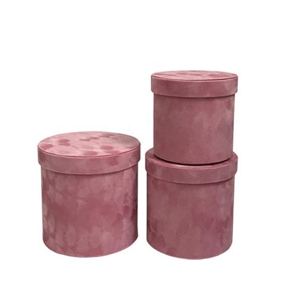 Leather Handle Craft Paper Box Packaging Bucket Gift Packing Box Pink Green
