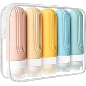 China 3oz Leak Proof Silicone Travel Bottle Set for Toieltries wholesale