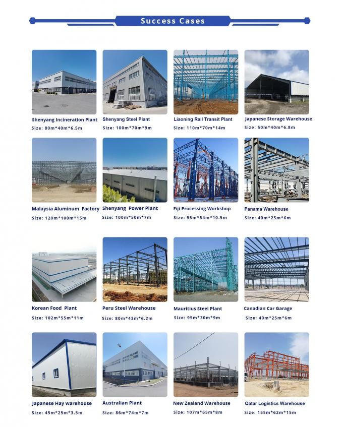 Gable Single Slope Double Slope Structure Clear Span Metal Agricultural Buildings