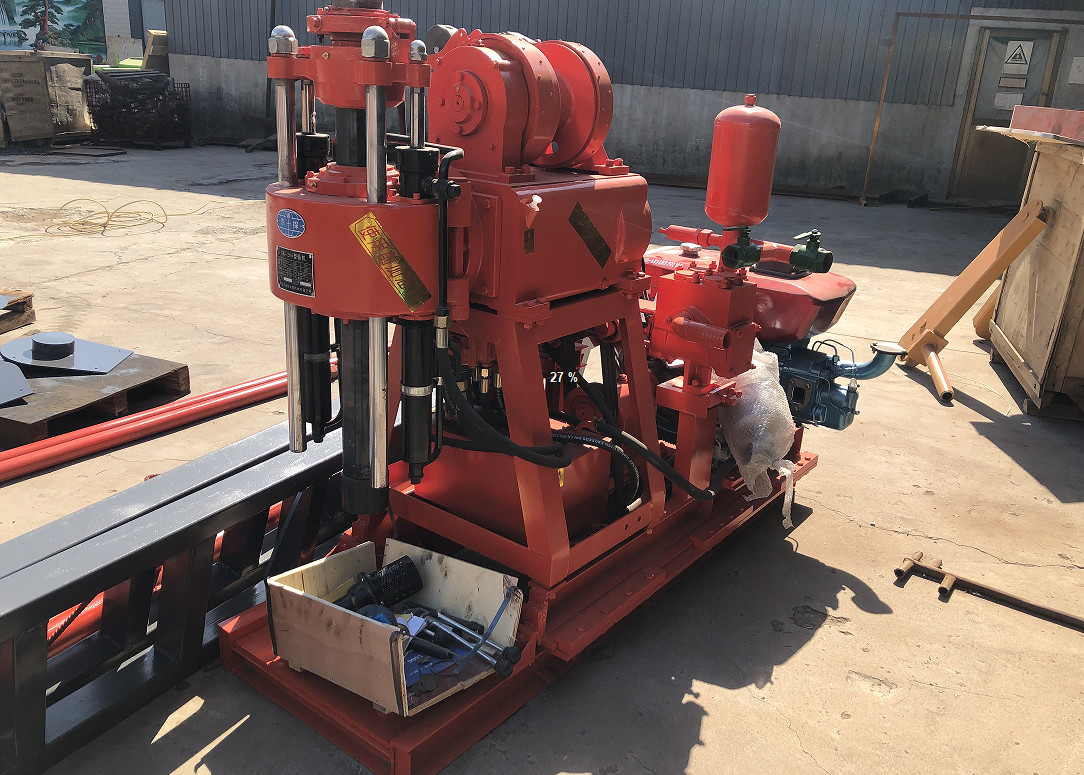 150mm Deep 150 Meters Engineering Drilling Rig Diesel Engine Driven