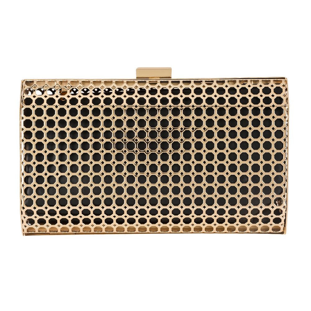 Holes Pattern DIY Metal Hollow Out Clutch Frame 18.4*10.4cm