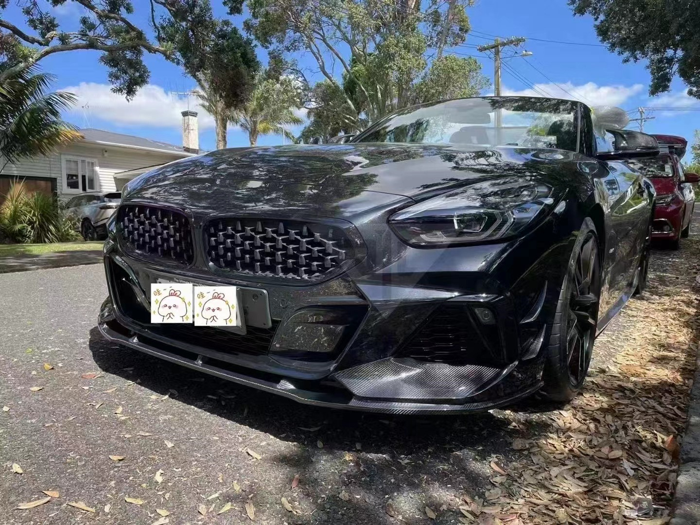 Carbon Fiber Body Kit for BMW Z4 G29 Z4 G29 Upgraded TRD Style Front Shovel Diffuser Spoiler Body Kit