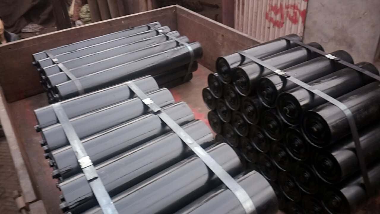 Liner Frame Troughing Conveyor Rollers Idler Station Assembly Conveyor Belt Components
