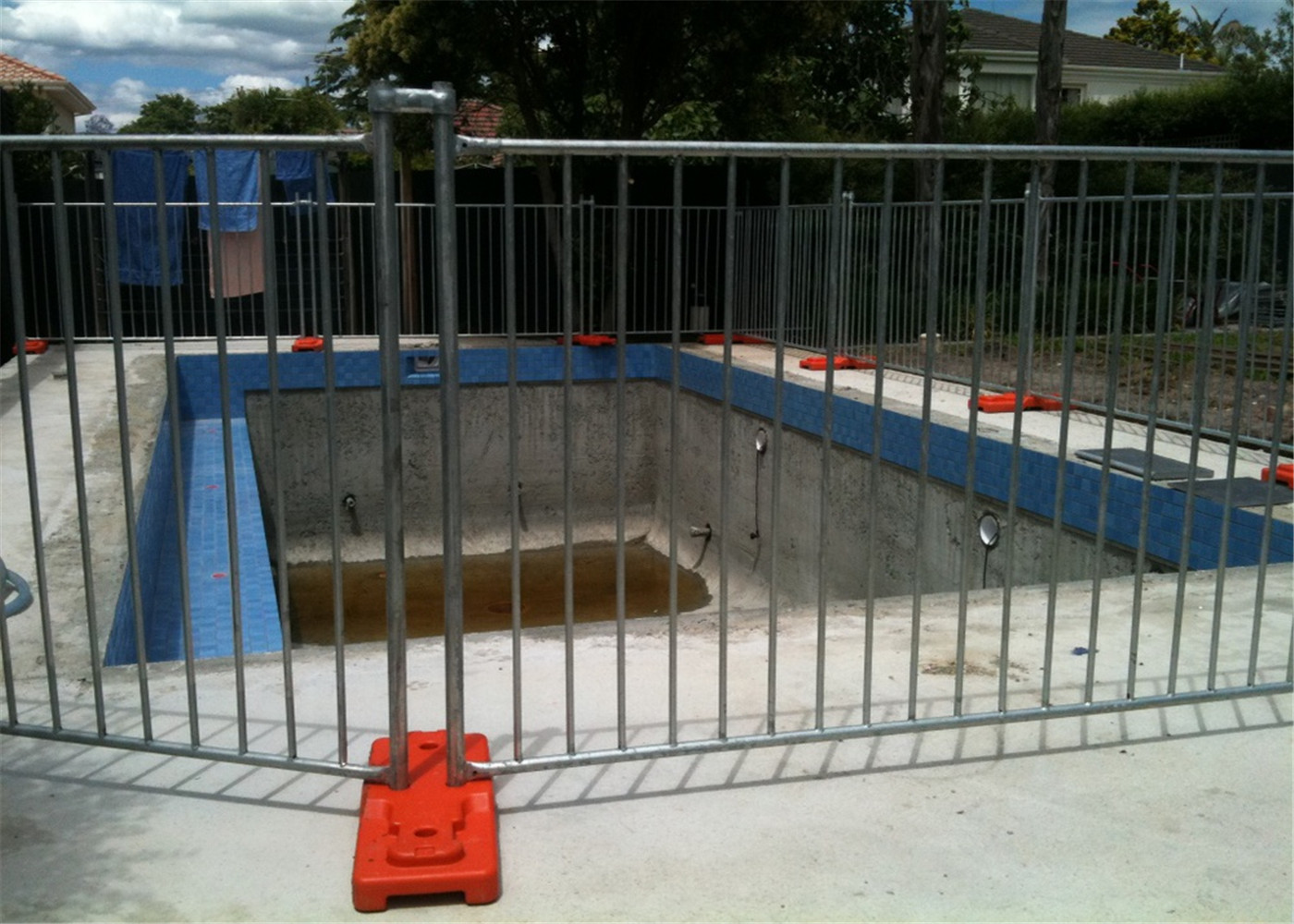 Multi Function Temporary Pool Fencing Removable Pool Fence No Drilling