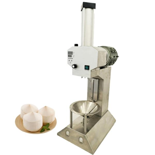 Commercial Automatic Coconut Shell Breaking Husk Shredder Cutter Machine / Fruit