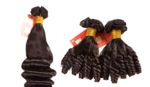 China Ombre Funmi Curl Grade 6A Virgin Hair Bundles , 10 Inch - 18 Inch Long wholesale