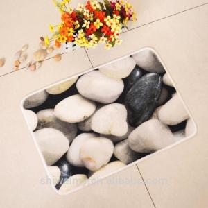 China 3d white painted stone pattern entrance mat wholesale