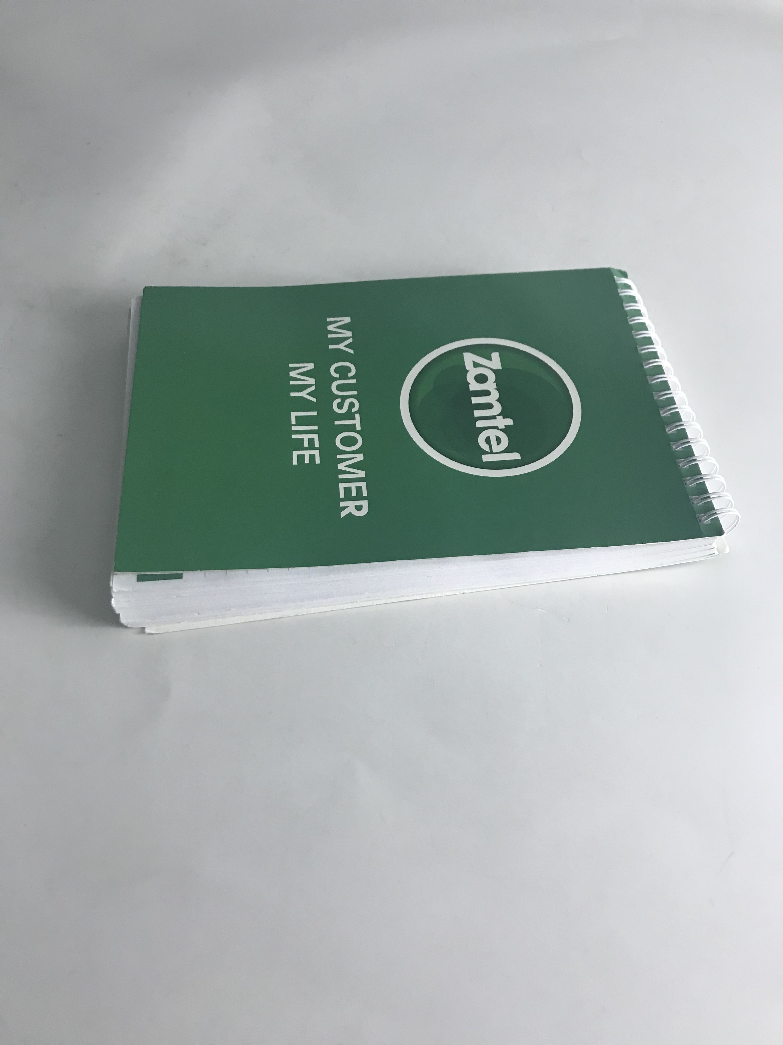 Custom Logo Spiral Bound Book Printing , School Student Recycled Spiral Book Printing
