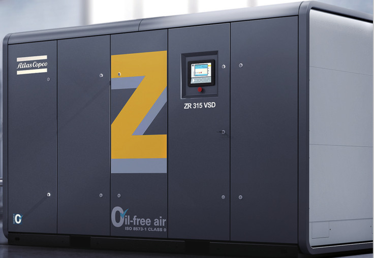ZT55~750, ZT75~900VSD Oil Free Atlas Screw Air Compressor Aluminum Alloy Material