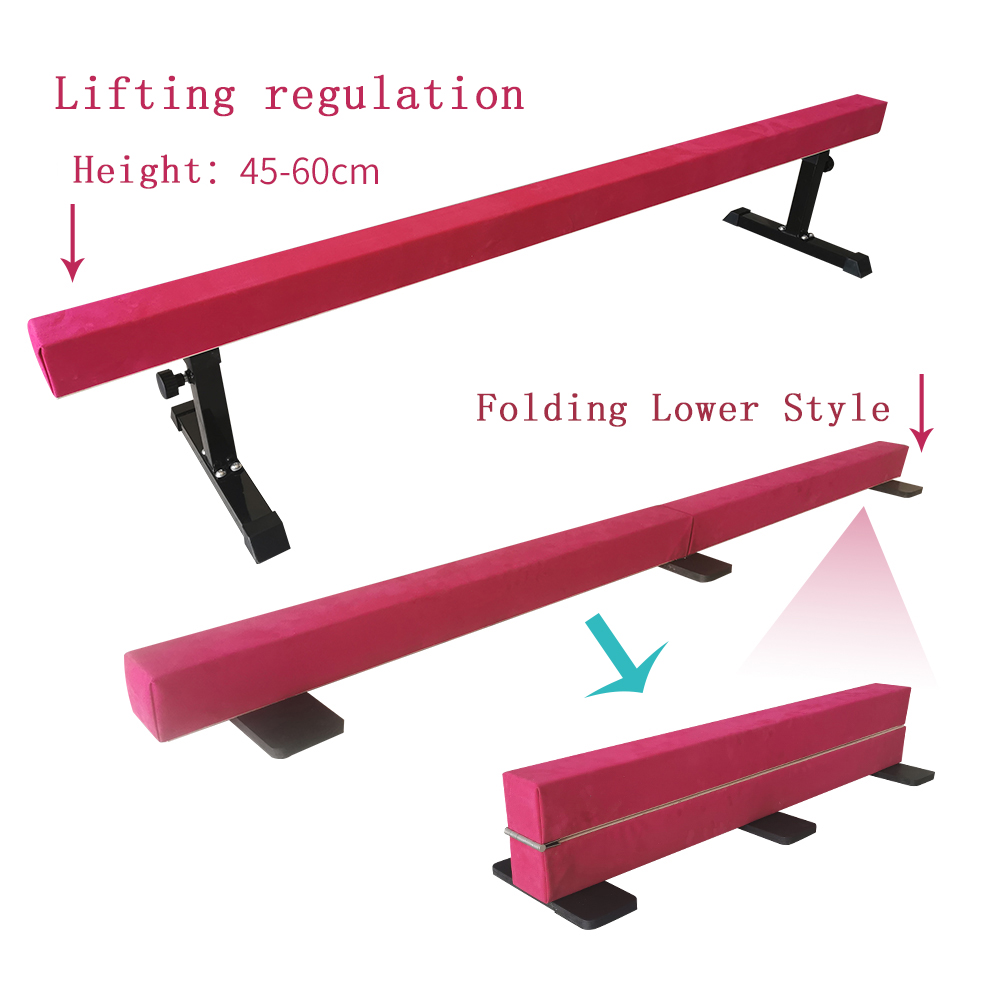 EPE Gymnastics Training Equipments Adjustable Balance Beam with Customized Color