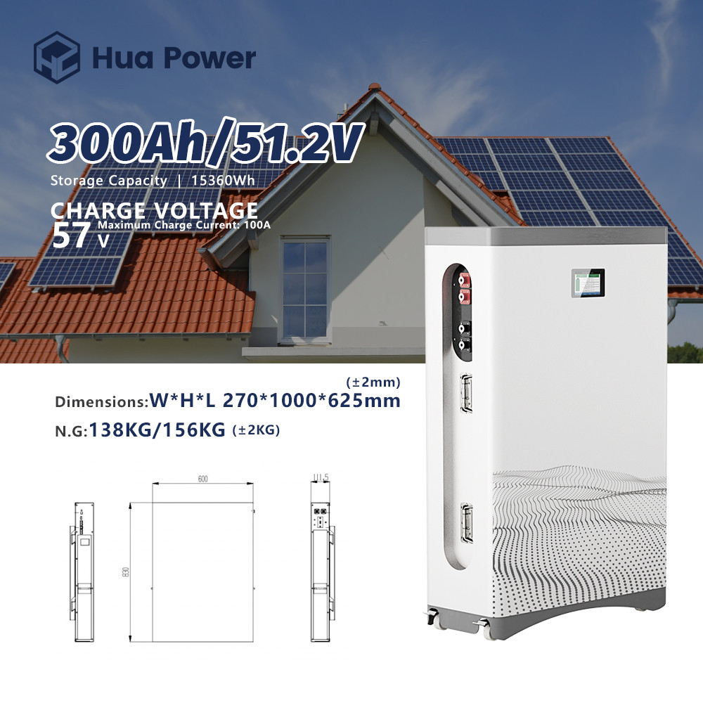High Capacity 51.2V 300Ah LiFePO4 Battery Pack for Energy Storage