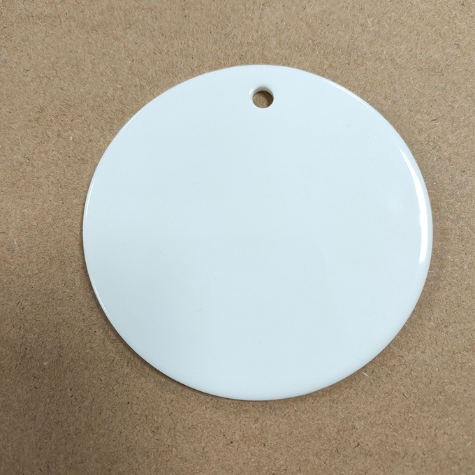 3'' Sublimation Ceramic Blanks Christmas Ceramic Pendant For Sublimation Printing