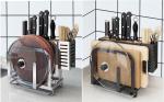 SGS Multifunctional Kitchen Cutting Board Organizer / Chopping Board Storage