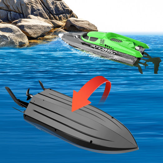 Electric Remote Control Boat in 1 18 Scale with Circulating Water Cooling and Alarm